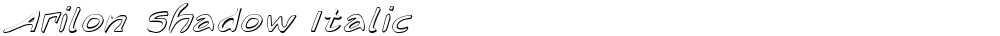 Arilon Shadow Italic