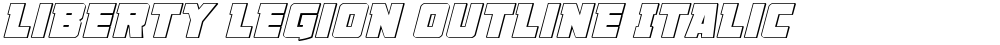 Liberty Legion Outline Italic