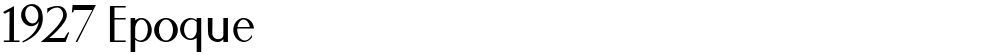 1927 Epoque