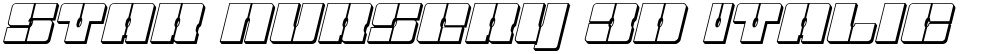 Star Nursery 3D Italic