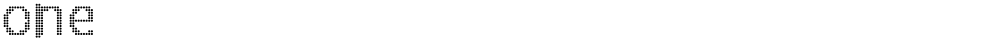one