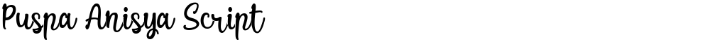 Puspa Anisya Script