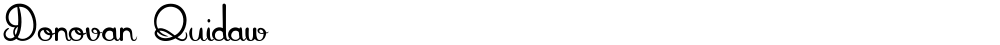 Donovan Quidaw