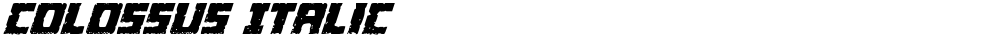 Colossus Italic