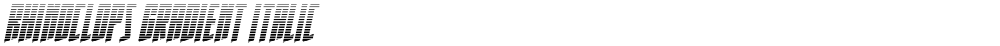 Rhinoclops Gradient Italic