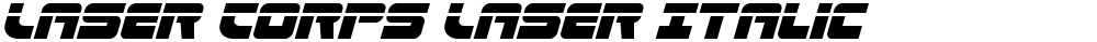 Laser Corps Laser Italic