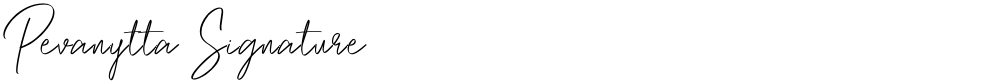 Pevanytta Signature