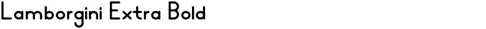 Lamborgini Extra Bold