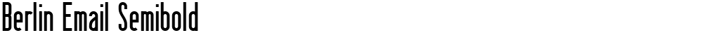 Berlin Email Semibold