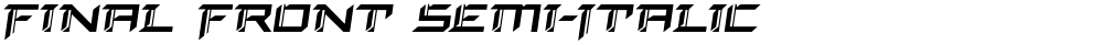 Final Front Semi-Italic