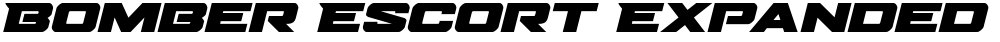 Bomber Escort Expanded Italic