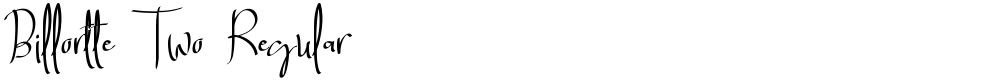 Billortte Two_Regular
