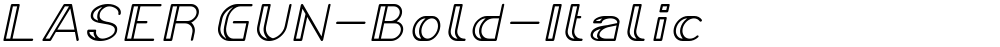 LASER GUN-Bold-Italic