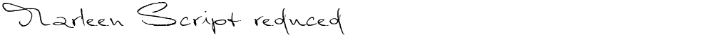 Marleen Script reduced