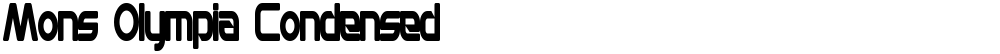 Mons Olympia Condensed