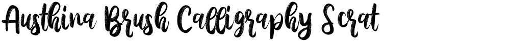 Austhina Brush Calligraphy Scratch