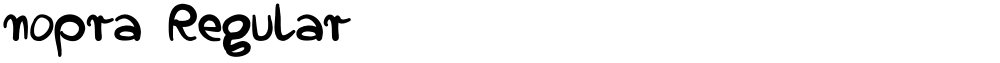 nopra Regular