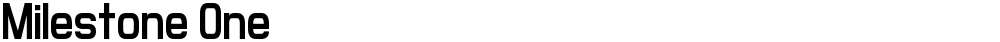Milestone One