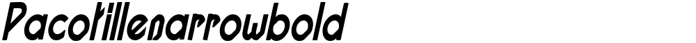 Pacotillenarrowbold
