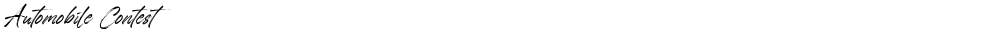 Automobile Contest