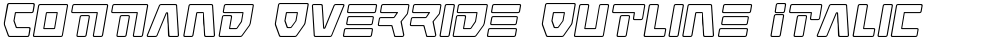 Command Override Outline Italic