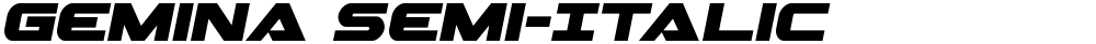 Gemina Semi-Italic