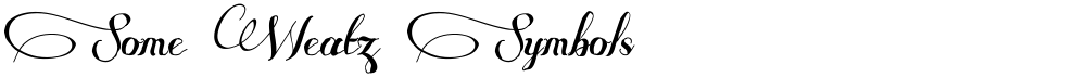 Some Weatz Symbols