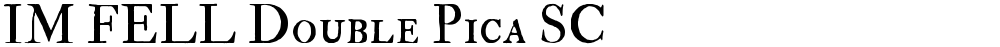 IM FELL Double Pica SC