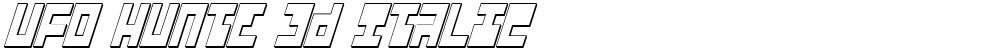 UFO Hunte 3D Italic