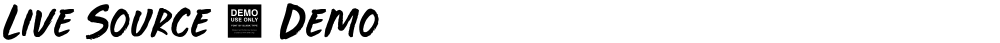 Live Source - Demo