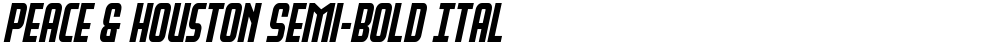 Peace & Houston Semi-Bold Ital