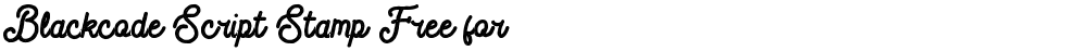 Blackcode Script Stamp Free for