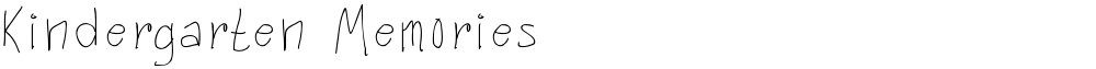 Kindergarten Memories