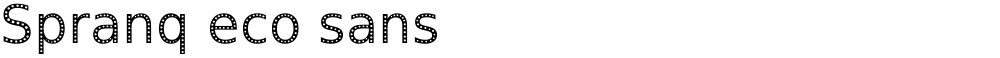 Spranq eco sans