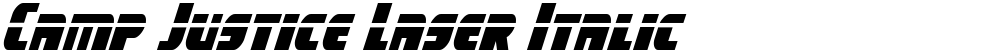 Camp Justice Laser Italic