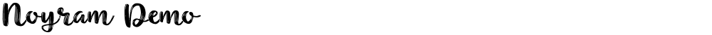 Noyram Demo
