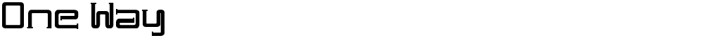 One Way