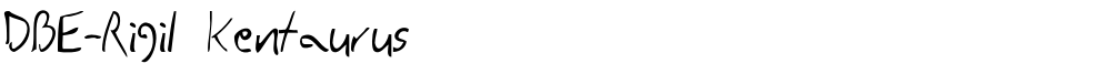 DBE-Rigil Kentaurus