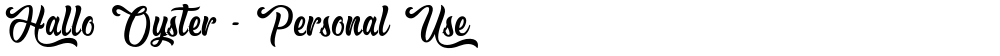 Hallo Oyster - Personal Use
