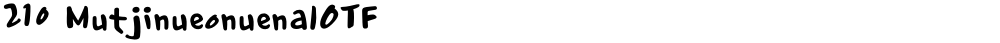 210 MutjinueonuenalOTF