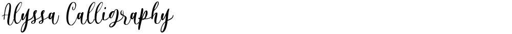 Alyssa Calligraphy