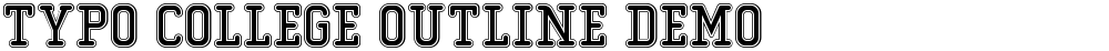 Typo College Outline Demo