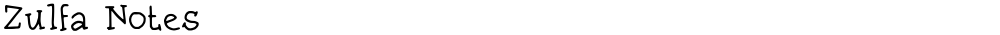 Zulfa Notes