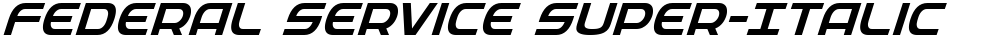 Federal Service Super-Italic