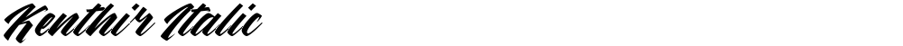 Kenthir Italic
