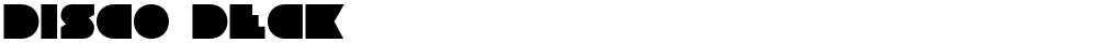 Disco Deck