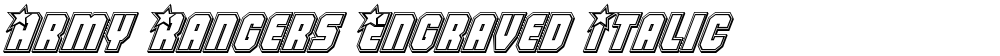 Army Rangers Engraved Italic