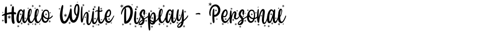 Hallo White Display - Personal