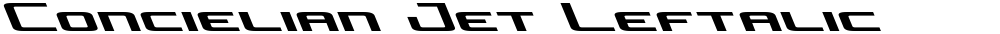 Concielian Jet Leftalic