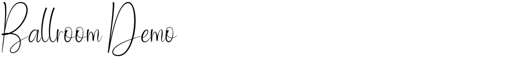 Ballroom Demo